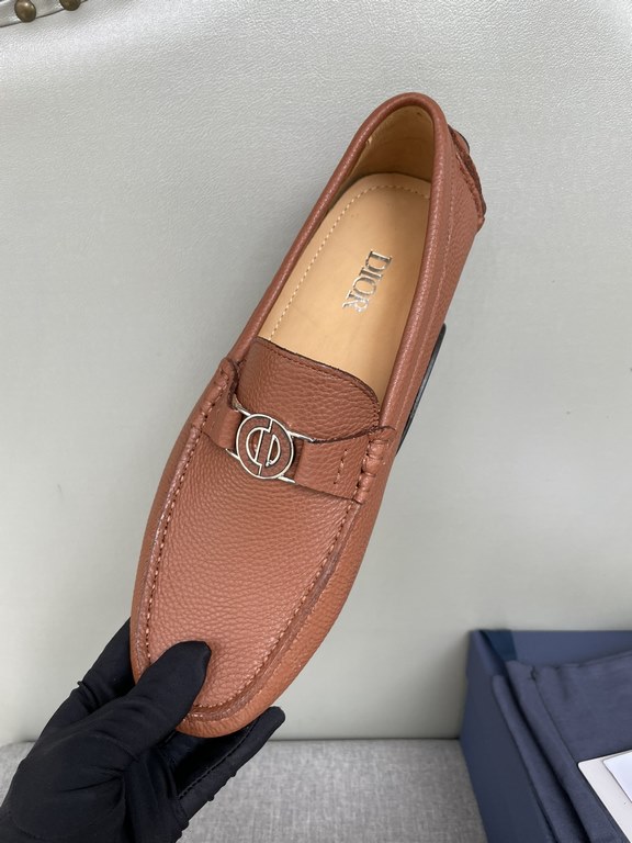 [strong] [strong] [strong] original single quality counter new dior dior pure handmade driving men's shoes soybean shoes footwear lazy shoes, exquisite hand sewing workmanship details comparable to the counter original r