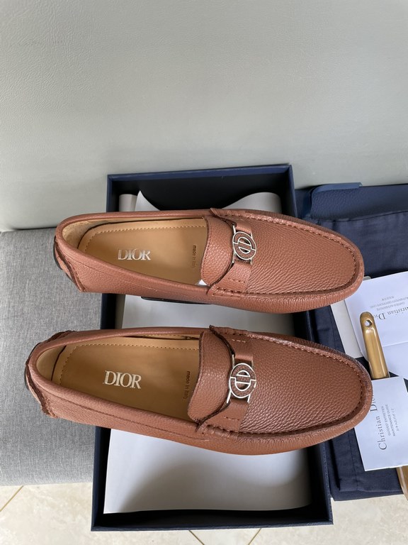 [strong] [strong] [strong] original single quality counter new dior dior pure handmade driving men's shoes soybean shoes footwear lazy shoes, exquisite hand sewing workmanship details comparable to the counter original r