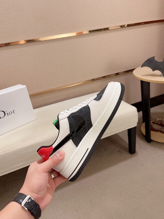 Factory price [Dior - Dior] new casual sports style men's shoes, new spring and summer models design, perfect workmanship, lace-up lazy models to create the quality of the suitcase, Upper imported first layer cowhide, sh