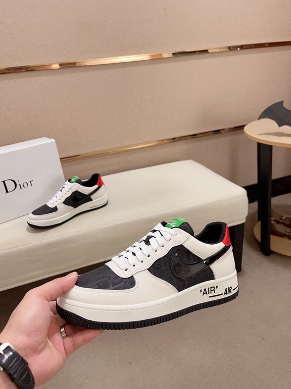 Factory price [Dior - Dior] new casual sports style men's shoes, new spring and summer models design, perfect workmanship, lace-up lazy models to create the quality of the suitcase, Upper imported first layer cowhide, sh