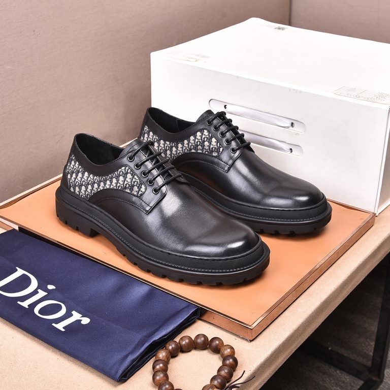 Water-dyed cowhide lining Original quality Dior - . Dior original single purchase, high-end shoes, fabric imported Italian cowhide  water-dyed cowhide  cowhide  special original outsole, fine workmanship, in-kind shootin