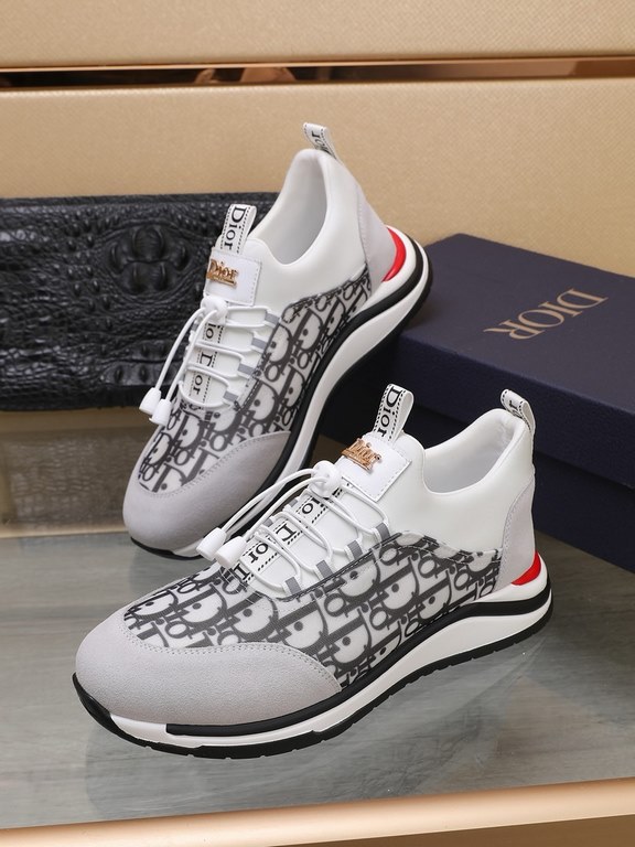 Factory    [Dior Dior] new models carefully crafted to detonate the whole scene! Innovative international brand This men's trendy men's sports casual shoes, the upper use of brand-specific fabric, leather cushioning, rub