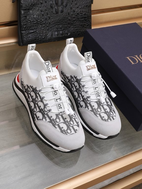 Factory    [Dior Dior] new models carefully crafted to detonate the whole scene! Innovative international brand This men's trendy men's sports casual shoes, the upper use of brand-specific fabric, leather cushioning, rub