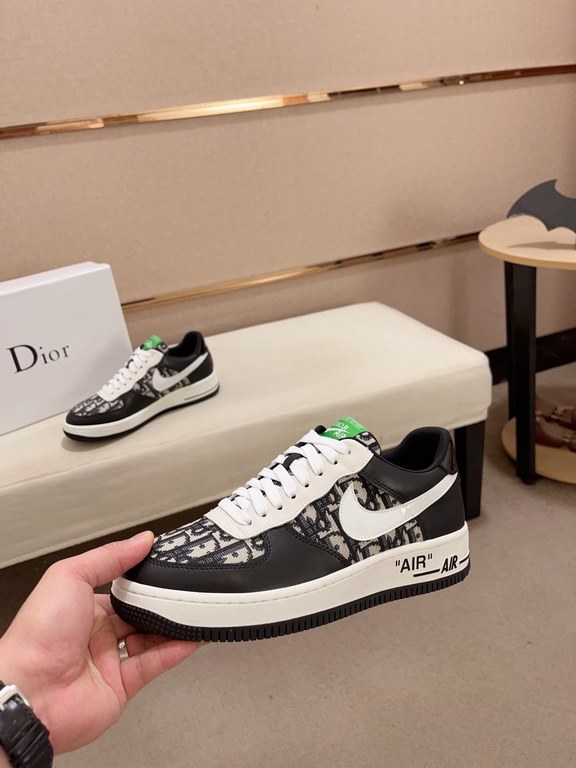 Factory price [Dior Dior] new casual sports style men's shoes, new spring and summer models design, perfect workmanship, lace-up lazy models to create the quality of the suitcase, Upper imported first layer cowhide, shee