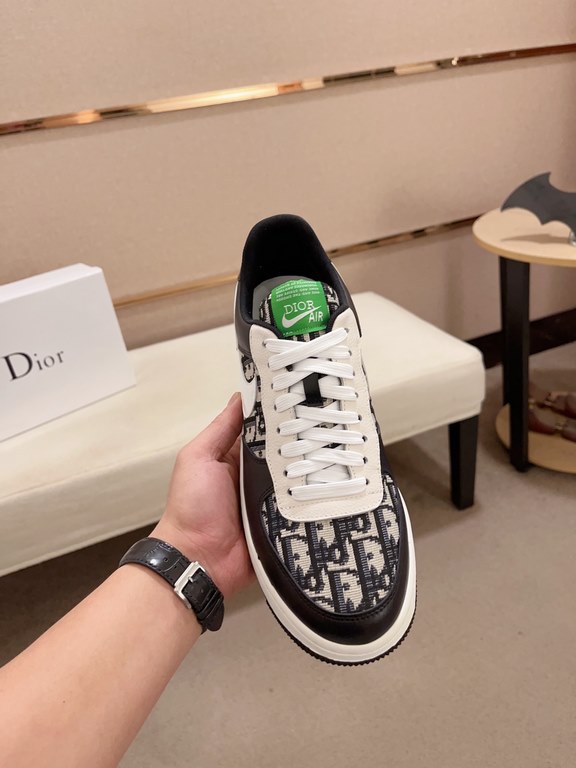 Factory price [Dior Dior] new casual sports style men's shoes, new spring and summer models design, perfect workmanship, lace-up lazy models to create the quality of the suitcase, Upper imported first layer cowhide, shee