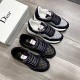 Factory   Dior new casual sneakers     Casual fashion explosion,   version of the simple atmosphere,   The fabric is made of imported cowhide with cloth,   breathable mesh lining, the original wear-resistant rubber outso