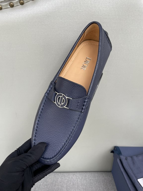 [strong] [strong] [strong] original single quality counter new dior dior pure handmade driving men's shoes soybean shoes footwear lazy shoes, exquisite hand sewing workmanship details comparable to the counter original r