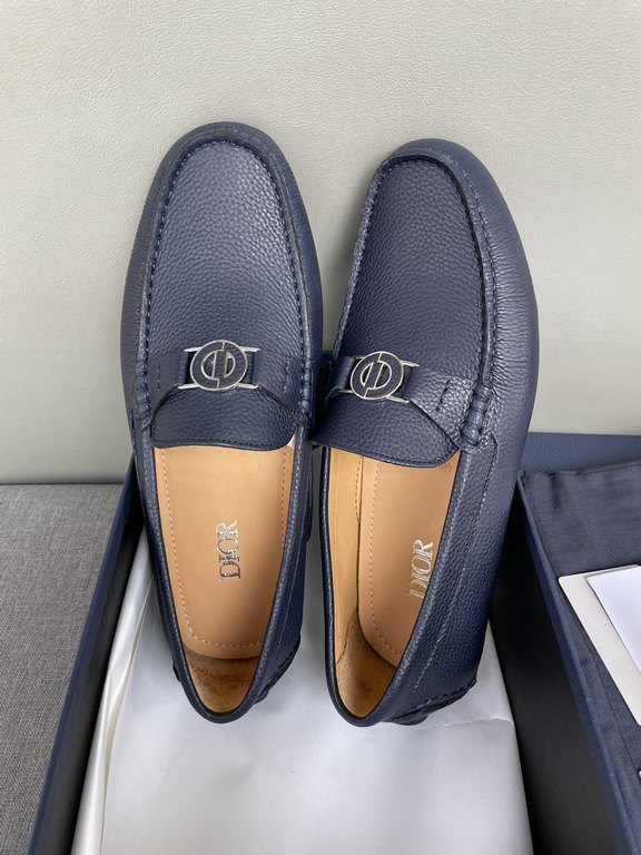 [strong] [strong] [strong] original single quality counter new dior dior pure handmade driving men's shoes soybean shoes footwear lazy shoes, exquisite hand sewing workmanship details comparable to the counter original r