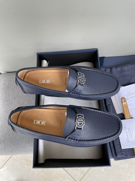 [strong] [strong] [strong] original single quality counter new dior dior pure handmade driving men's shoes soybean shoes footwear lazy shoes, exquisite hand sewing workmanship details comparable to the counter original r