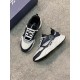 Dior Dior B22 Men's Jogging Fashion SneakersThis piece draws inspiration from vintage joggers. Featuring a chunky low-top design, the upper is made from selected cowhide leather and mesh fabric with a black and white emb