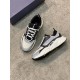 Dior Dior B22 Men's Jogging Fashion SneakersThis piece draws inspiration from vintage joggers. Featuring a chunky low-top design, the upper is made from selected cowhide leather and mesh fabric with a black and white emb