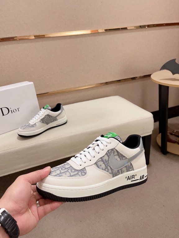 Factory price [Dior Dior] new casual sports style men's shoes, new spring and summer models design, perfect workmanship, lace-up lazy models to create the quality of the suitcase, Upper imported first layer cowhide, shee