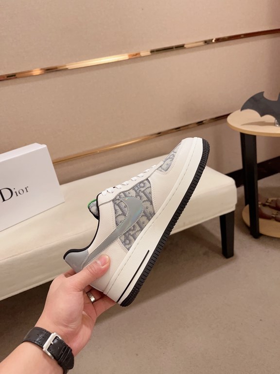 Factory price [Dior Dior] new casual sports style men's shoes, new spring and summer models design, perfect workmanship, lace-up lazy models to create the quality of the suitcase, Upper imported first layer cowhide, shee