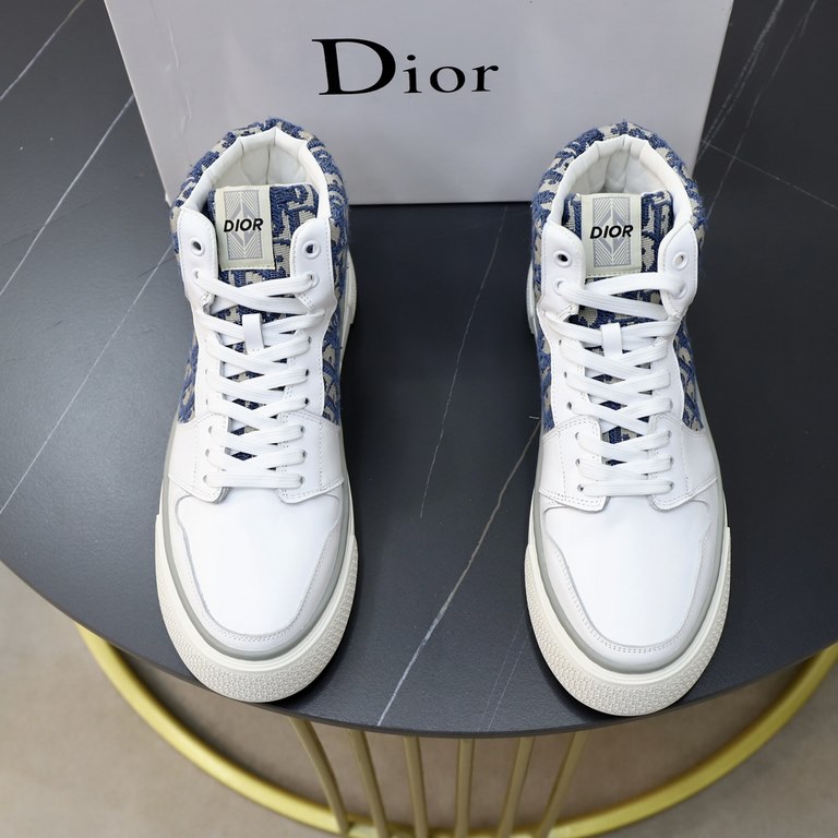 Factory  ♂  ♂  ♂Brand Dior DIORStandard code men's code 3844 (45 can be customized)Grade official website with the same high-quality men's shoesMaterial original leather material with sheepskin lining original non-slip w