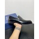 Dior Derby Shoes｜Leather soled formal shoes｜Meticulously crafted in open-edge beaded cowhide｜Water dyed cowhide lining｜With classic lace-up closure｜Side embossed logo｜Sheeny stacked heel for a touch of style｜Can be worn 