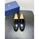 Dior Derby Shoes｜Leather soled formal shoes｜Meticulously crafted in open-edge beaded cowhide｜Water dyed cowhide lining｜With classic lace-up closure｜Side embossed logo｜Sheeny stacked heel for a touch of style｜Can be worn 