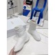 Factory price The highest version of Dior 2023 Dior fall and winter is the new runway models down wool boots snow boots original reproduction details exactly the right version of the new wool boots wind vane good-looking