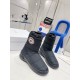 Factory price The highest version of Dior 2023 Dior fall and winter is the new runway models down wool boots snow boots original reproduction details exactly the right version of the new wool boots wind vane good-looking