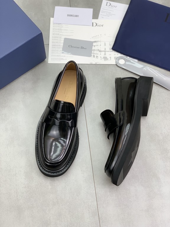 Factory price   top version      water-dyed cowhide original single quality Dior - . Dior original single on behalf of the purchase of high-end business shoes, fabric the use of Italian imports of open-edge beads of cowh