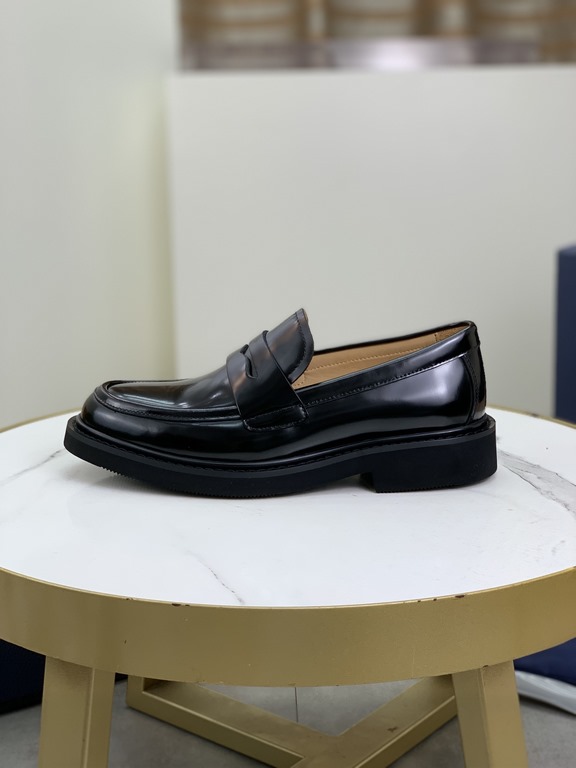 Factory price   top version      water-dyed cowhide original single quality Dior - . Dior original single on behalf of the purchase of high-end business shoes, fabric the use of Italian imports of open-edge beads of cowh