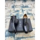 Dior ~ Size38-45D's new men's high-end men's business shoes, made of imported calfskin leather, hand-rubbed color change process, with cowhide liningpadded feet, imported Italian leather outsole, showing luxury!