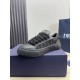 Dior Dior.B33 seriesCouple's casual board shoes qingkv    Original purchaseCrafted from Dior cowhide leather, the side panels are adorned with a canvas panel in the same shade of the CD Diamond pattern.The CD Icon lace e