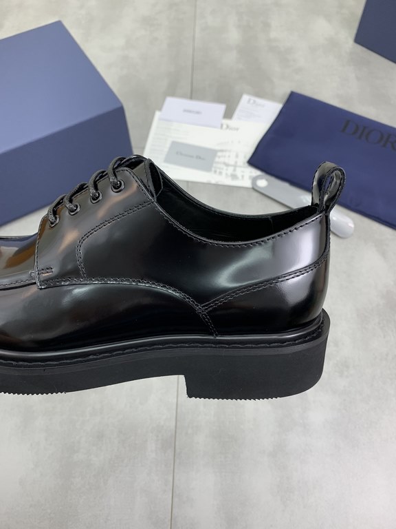 Factory price   top version      water-dyed cowhide original single quality Dior - . Dior original single on behalf of the purchase of high-end business shoes, fabric the use of Italian imports of open-edge beads of cowh