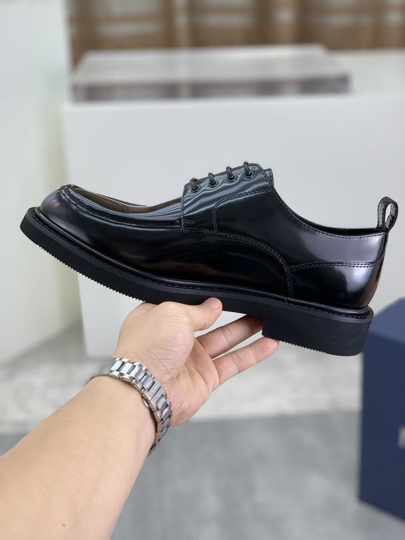 Factory price   top version      water-dyed cowhide original single quality Dior - . Dior original single on behalf of the purchase of high-end business shoes, fabric the use of Italian imports of open-edge beads of cowh