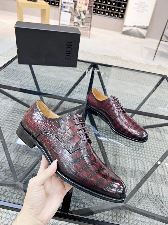 D   top generation purchase    Di fried street men's god leather outsole leather shoes counter synchronization on sale original configuration, imported Italian leather, all imported water-dyed Leather lining pads, soles 