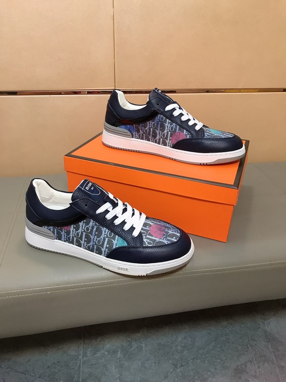 Factory price     [Dior Dior] new casual shoes, must explode models , using the trend of fashion shoes   the latest - explosive models   upper using imported cowhide leather   special printing fabric stitching design , s