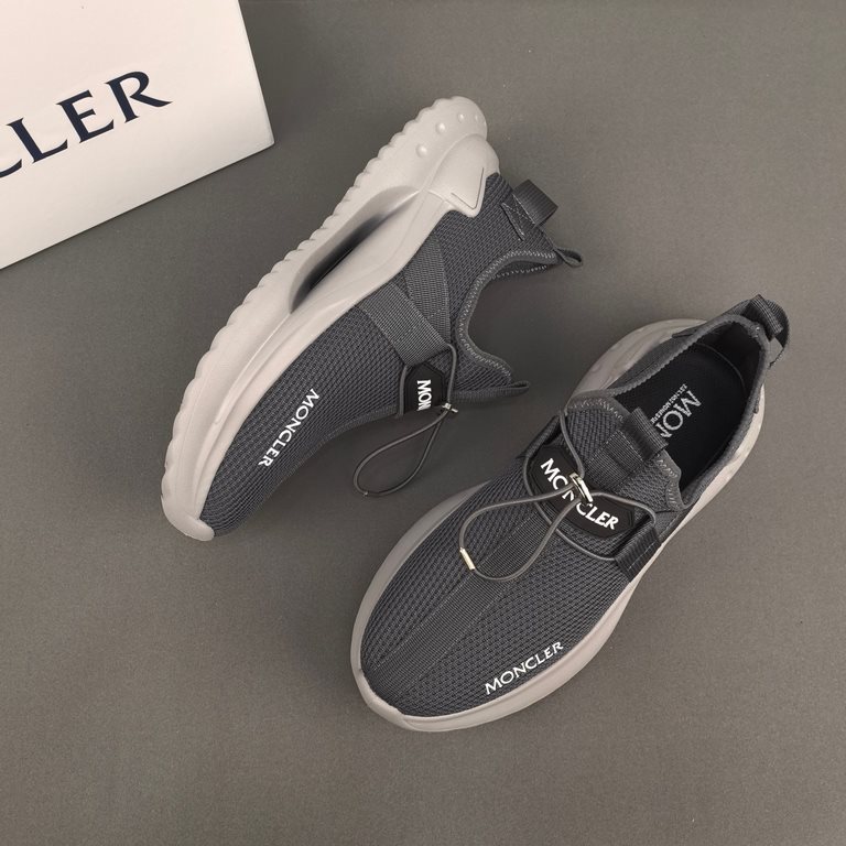 .   The Moncler Moncler Men's Outdoor Lace-Up Sneaker features a comfortable, slip-resistant shoe designed for outdoor runs or urban strolls. Combining innovation, functionality and graphic detailing, it draws inspiratio