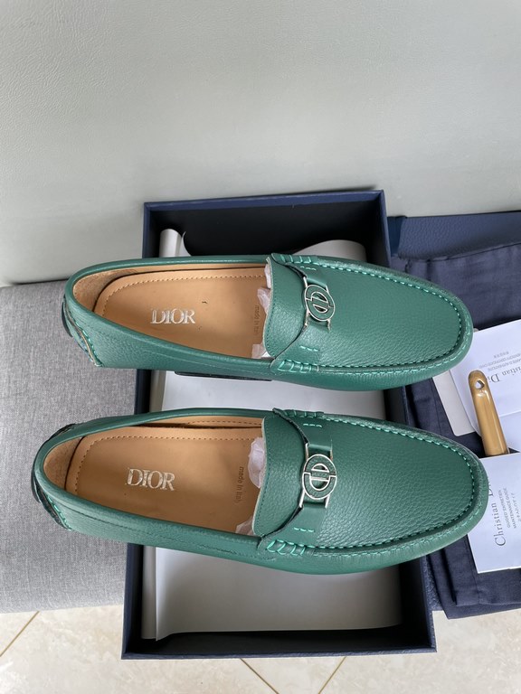 [strong] [strong] [strong] original single quality counter new dior dior pure handmade driving men's shoes soybean shoes footwear lazy shoes, exquisite hand sewing workmanship details comparable to the counter original r