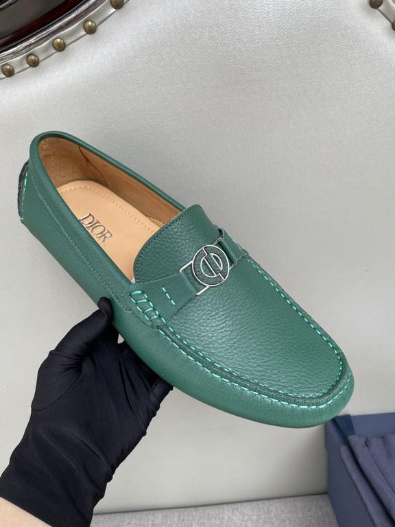 [strong] [strong] [strong] original single quality counter new dior dior pure handmade driving men's shoes soybean shoes footwear lazy shoes, exquisite hand sewing workmanship details comparable to the counter original r