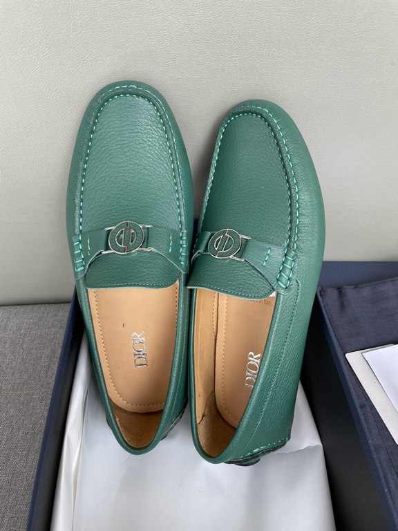 [strong] [strong] [strong] original single quality counter new dior dior pure handmade driving men's shoes soybean shoes footwear lazy shoes, exquisite hand sewing workmanship details comparable to the counter original r