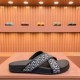 Dior Dior  2024 men's summer slippers, high-end boutique, upper calfskin embossed, loose and comfortable, recommended to get, lined with head layer calfskin, double-layer combination outsole!Size38-45.