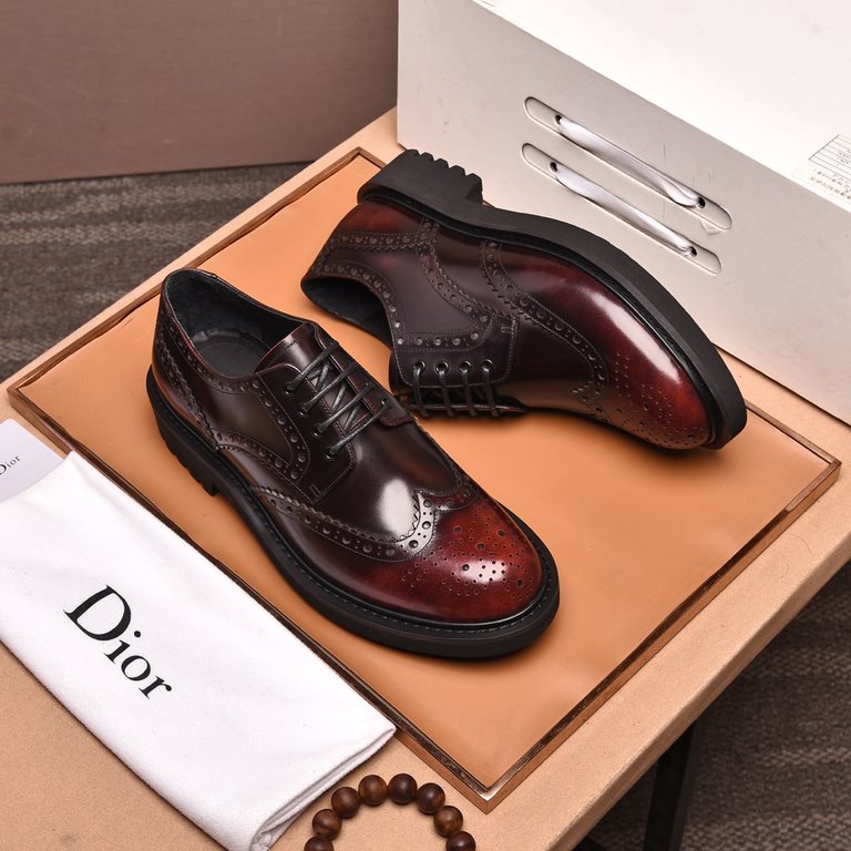 (water-dyed cowhide) original quality Dior - . Dior original single on behalf of the purchase of high-end shoes, fabric the use of Italian imports of rubbing color open edge beads cowhide  water-dyed cowhidecowhide  spec