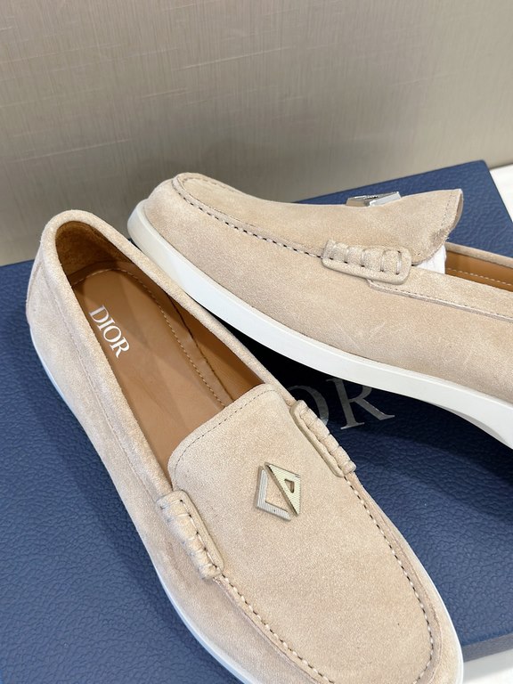 DioGranville Men's Loafers - Original ReplicaPurchased as an original, one to one replica.A casual formal shoe. Crafted from luxuriously soft navy suede, the upper is adorned with Oblique printed inserts. Finished with a