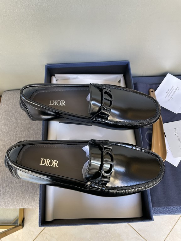 [strong] [strong] [strong] original single quality counter new dior dior pure handmade driving men's shoes soybean shoes footwear lazy shoes, exquisite hand sewing work details comparable to the counter original rubber o