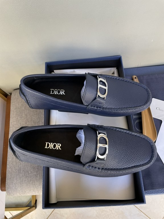 [strong] [strong] [strong] original single quality counter new dior dior pure handmade driving men's shoes soybean shoes footwear lazy shoes, exquisite hand sewing workmanship details comparable to the counter original r