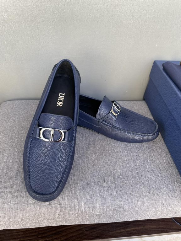 [strong] [strong] [strong] original single quality counter new dior dior pure handmade driving men's shoes soybean shoes footwear lazy shoes, exquisite hand sewing workmanship details comparable to the counter original r