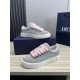 Dior Dior.B33 seriesCouple's casual board shoes qingkv    Original purchaseCrafted from Dior cowhide leather, the side panels are adorned with a canvas panel in the same shade of the CD Diamond pattern.The CD Icon lace e