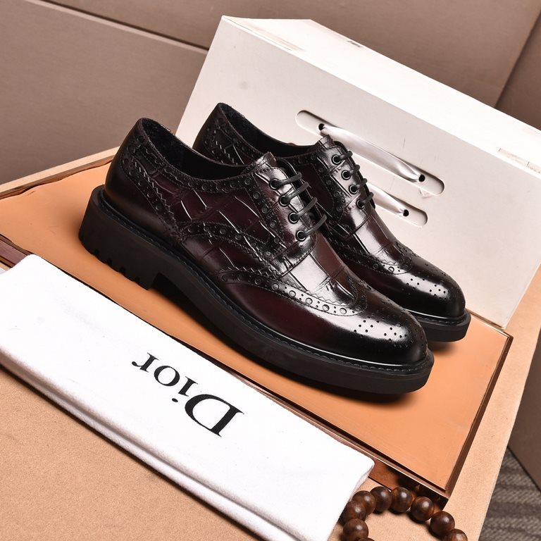 (water-dyed cowhide) original quality Dior - . Dior original single on behalf of the purchase of high-end shoes, fabric the use of Italian imports of rubbing color open edge beads cowhide  water-dyed cowhidecowhide  spec