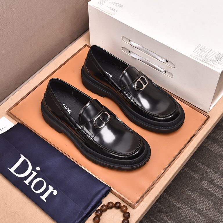 Factory   water-dyed cowhide lining Original quality Dior - . Dior original single purchase, high-end shoes, fabric imported Italian cowhide  water-dyed cowhide lining  cowhide lining  special original outsole, fine work