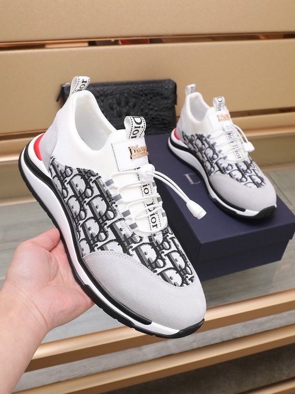 Factory    [Dior Dior] new models carefully crafted to detonate the whole scene! Innovative international brand This men's trendy men's sports casual shoes, the upper use of brand-specific fabric, leather cushioning, rub