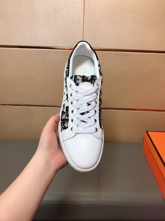 Factory price     [Dior Dior] new casual shoes, must explode models , using the trend of fashion shoes   the latest - explosive models   upper using imported cowhide leather   special printing fabric stitching design , s