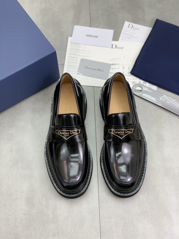 Factory price   top version      water-dyed cowhide original single quality Dior - . Dior original single on behalf of the purchase of high-end business shoes, fabric the use of Italian imports of open-edge beads of cowh