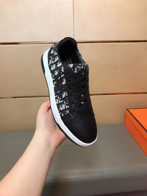 Factory price     [Dior Dior] new casual shoes, must explode models , using the trend of fashion shoes   the latest - explosive models   upper using imported cowhide leather   special printing fabric stitching design , s