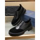 The new Men's Classic Leather Shoe from Factory   DiOR blends classic shoe style with vintage California style. The slip-on style is designed for easy on and off. Meticulously crafted from black smooth cowhide leather  h