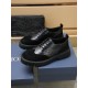 The new Men's Classic Leather Shoe from Factory   DiOR blends classic shoe style with vintage California style. The slip-on style is designed for easy on and off. Meticulously crafted from black smooth cowhide leather  h