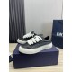 Dior Dior.B33 seriesCouple's casual board shoes qingkv    Original purchaseCrafted from Dior cowhide leather, the side panels are adorned with a canvas panel in the same shade of the CD Diamond pattern.The CD Icon lace e